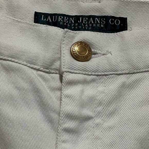 Lauren Ralph Lauren White Straight Leg Jeans - Picture 2 of 4